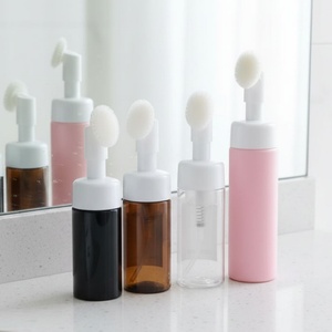 <b>Empty</b> <b>Plastic</b> Foaming Pump <b>Bottle</b> 50ml 100ml 150ml 200ml Clear White Black Pink PET Facial Cleanser Mousse Foam Pump <b>Bottle</b> - Product Image 5