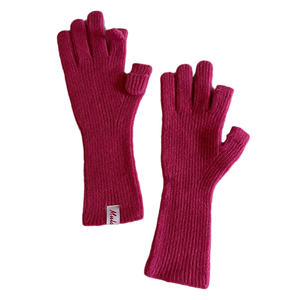 Korean Style Blend Acrylic <strong>Gloves</strong> for Women Solid Color Knitted Winter <strong>Gloves</strong> <strong>Cute</strong> Thumb Flip Cover Autumn Winter Cold - Product Image 5