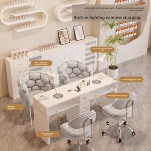 Mesa <span class=keywords><strong>de</strong></span> Manicura Moderna <span class=keywords><strong>de</strong></span> Madera para Salón, Mueble Comercial Ecológico y Fácil <span class=keywords><strong>de</strong></span> Limpiar para Sala <span class=keywords><strong>de</strong></span> Estar o Dormitorio - Product Image 3