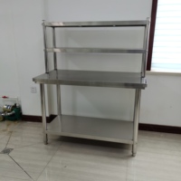Table de préparation professionnelle en acier inoxydable 201/304 pour cuisine commerciale, robuste, capacité 300 kg/m, avec revêtement autonettoyant