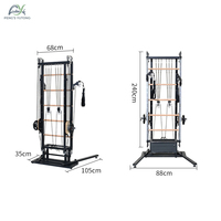 Tour de Pilates Écologique avec Échelles en Bois Naturel pour Programmes de Studio Durables Reformer de Pilates