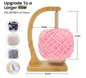 Soporte Magnético Giratorio Invisible para Hilos de Madera, para Tejer y Hacer Ganchillo, Compatible con la Mayoría de los Hilos, Regalo para Amantes del Tejido - Product Image 5