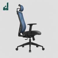 Chaise de bureau exécutive à dossier haut en maille, design moderne, avec roulettes, prête à être expédiée