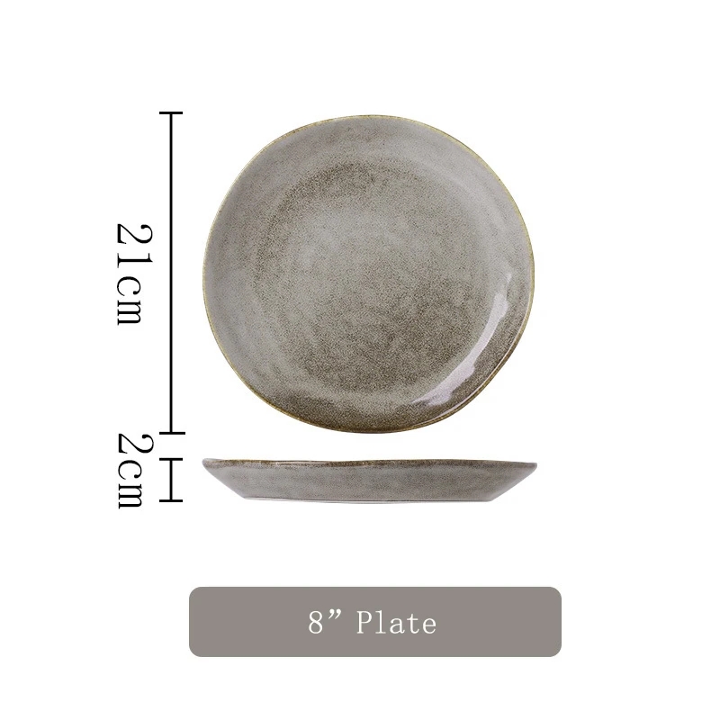 8 Assiette grise