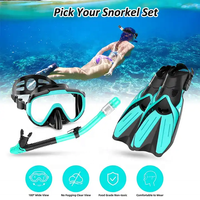 Ensemble de tuba Version 2024 équipement de plongée adultes lunettes de plongée masque sec tuba et palmes de plongée Kit avec sac d'équipement