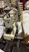 Machine à coudre à double point de chaînette à 12 aiguilles à lit cylindrique Kansai FX-4412P (Modèle 4412 Machine multi-aiguilles)