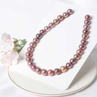 Perles d'eau douce rondes de couleur naturelle 100%, perles Edison en vrac pour la fabrication de bijoux, de colliers, de bracelets et de boucles d'oreilles