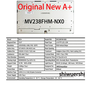 <span class=keywords><strong>Schermo</strong></span> LCD Originale Nuovo A+ da 23,8 Pollici MV238FHM N63 NF1 N70 NF2 NG0 NG1 NG2 NX0 NX1 NX2 NX3 NX4 NX5 NY1 - Product Image 3