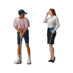 Mini Golf Hommes 1/64 Résine Poupée Modèle Nouvelle Condition Macro Caractère Sable Table Photographie Scène Petite Personne En Gros - Product Image 5