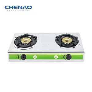 厨房用具2燃烧器便携式台式燃气灶，用于家庭烹饪燃气灶