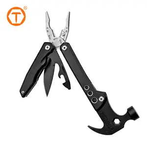 Portable Outdoor Multi Purpose Hand Tools Stainless Steel Multitool Hammer Wrench Pocket Folding Pliers Set