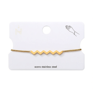 Bracciale in Acciaio Inossidabile Stile W Acero PQT 12 Gioielli alla Moda - Product Image 1
