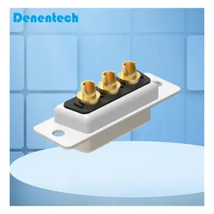 Denentech accepte les connecteurs D-sub femelles 3W3 de type DIP à souder à contact haute puissance personnalisés pour PCB