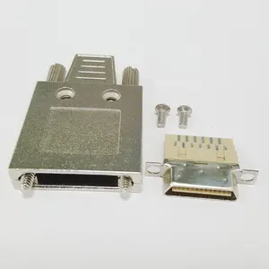 V26p şerit Metal tıpa 0.8mm Vhdci 26pin erkek tak Scsi kablo konnektörleri H15 tipi Din 41612 konnektör