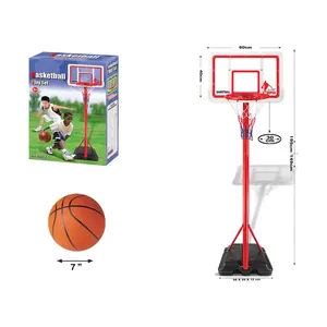 Juego de Baloncesto de Plástico de 195 cm con Balón para Niños de 8 a 13 Años, Uso Interior y Exterior - Product Image 1