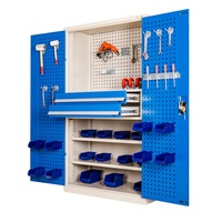 Armoire à outils industrielle modulaire combinable, panneau perforé DIY, utilisation maximale de l'espace, acier pulvérisé résistant à l'usure, capacité de charge de 200 kg