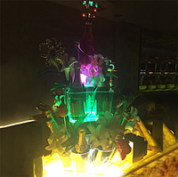 Pabrik Cina kustom ember es cahaya LED besar untuk pesta Bar disko DJ desain Modern murah ember es anggur dijual