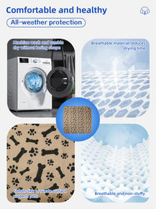 Großhandel Haustierzubehör hochwertiges wiederverwendbares waschbares Welpen-Pischpad wasserdichtes Hunde-Pischpad wiederverwendbares Haustier-Pad - Product Image 4