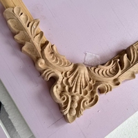 Applique sculptée en bois d'hévéa non peint de haute qualité, accessoires traditionnels en bois massif pour meubles, canapé, chaise, table, armoire