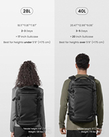 Unisex Fashion Polyester Light Weight Large Capacity Water-Proof Backpack Zipper Closure Travel Laptop Carry-on Bag Business