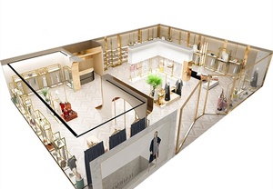 부티크 신발 shelve 디스플레이 랙 스탠드 신발 선반 벽 마운트 가방 디스플레이 랙 스탠드 가방 및 신발 선반 디스플레이 - Product Image 6