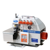 Nouvelle machine à coudre industrielle à surjet à 4 fils, lit plat à grande vitesse avec formation de point de surjet à alimentation en aiguille