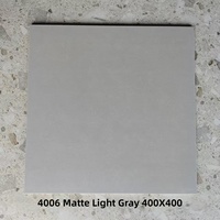 Carrelage Céramique Mat Couleur Unie 400x400mm Épaisseur 10mm Antidérapant pour Murs/Sols de Salle de Bain de Luxe, Chambre, Entrepôt, Cuisine