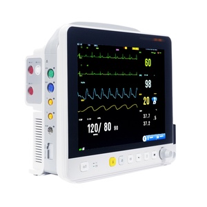 Moniteur vétérinaire EUR VET ECG SPO2 NIBP RESP TEMP PR HR avec configuration standard, options IBP ETCO2, écran tactile, <span class=keywords><strong>chariot</strong></span> et support mural pour clinique vétérinaire - Product Image 2