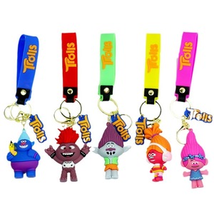 Porte-clés Poupée Trolls en Caoutchouc, Accessoires Breloques pour Sac à Dos, Jouet Unisexe pour Enfants de 14 Ans et Plus, Série Mode Version Q, Cadeau - Product Image 5