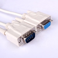 6FT DB9Macho a DB9 Hembra Serial RS232 cable nulo cable de módem