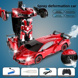 Vua Kong Robot đua xe điện <span class=keywords><strong>RC</strong></span> Xe đồ chơi cho bé trai chuyển đổi điều khiển từ xa xe với tính năng cảm biến cử chỉ sạc - Product Image 2