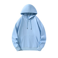 Sudadera con capucha y cremallera para hombre, 100% algodón French Terry, 400g, peso pesado, estampado lavado, transpirable, estilo urbano holgado para invierno