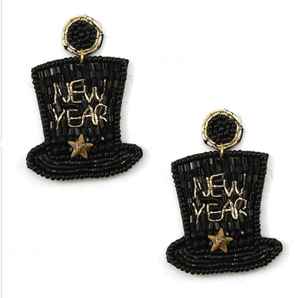 Pendientes de corazón bordados hechos a mano, pendientes de fiesta con cuentas multicolores para mujer, perfectos para el verano - Product Image 2