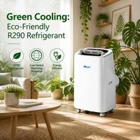 Grandcool - Aire Acondicionado Portátil Más Vendido, 7000, 9000, 12000, 14000 BTU, Unidad de Aire Acondicionado Móvil Split, Refrigeración y Calefacción Inteligente con Wifi