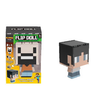 Con số giáo dục trẻ em minecrafted, búp bê lật, con số đảo ngược Steve Creeper, trang trí búp bê - Product Image 1