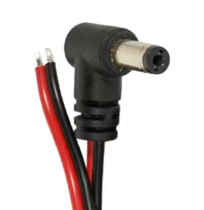Dik Açılı Erkek Konnektör DC35135 Kırmızı Siyah Paralel Güç Kablosu 200cm 22AWG DC Uzatma Kablosu Şarj Kablosu - Product Image 1
