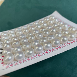 3A gioielli bianchi prezzo all'ingrosso vero bottone ostriche coltivate perle d'acqua dolce naturali per gioielli che fanno perle sciolte - Product Image 4