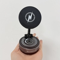 Support de téléphone magnétique rotatif à 360 degrés, support de téléphone magnétique pliable avec chargeur sans fil pour voiture, salle de sport, miroir, douche
