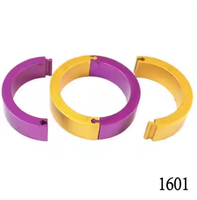 GSF-ABR-SO 1601S Bagues de pied ouvertes pour pigeons, diamètre intérieur 6-10 mm, multicolores, en aluminium, à clipser