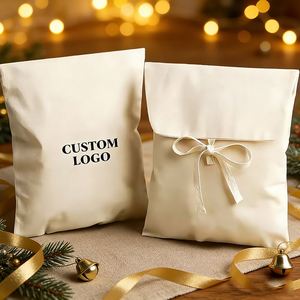 Custom Logo Color Eco-friendly Cotton Canvas Shoulder/Hand Handles Zipper Closure <b>Medium</b> <b>Size</b> Letter Pattern Multi-Use <b>Bag</b> - Product Image 2