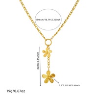 Collier ras du cou tendance en acier inoxydable multi-breloques pour femme avec pendentifs ronds, fleur, soleil, lune, goutte d'eau, cœur en zircon cubique