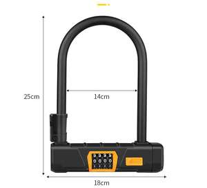 GCS, Прямая поставка с завода, комбинированный U-образный замок для дорожного велосипеда, Противоугонный замок для тяжелого велосипеда - Product Image 5