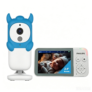 KT-313SC กล้องเฝ้าดูเด็กไร้สายรูปกระต่ายสีฟ้าน่ารัก จอแสดงผล IPS ขนาด 3.5 นิ้ว การมองเห็นในเวลากลางคืน เสียงสองทาง ของขวัญที่ดีที่สุดสำหรับทารกแรกเกิด - Product Image 1