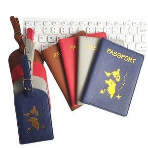 Accesorios de Viaje Personalizados en Blanco para Sublimación, Juego de Funda para Pasaporte y Etiqueta para Equipaje de Cuero PU con Impresión de Logotipo Personalizado - Product Image 3
