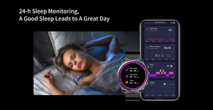 Montre connectée AM05 avec appels Bluetooth, étanche IP68, écran AMOLED <span class=keywords><strong>de</strong></span> 1,43 pouce, assistant vocal IA, unisexe - Product Image 5