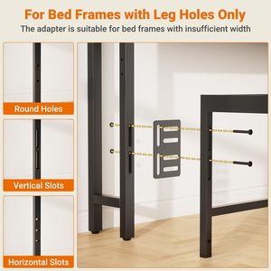 Tête de <span class=keywords><strong>lit</strong></span> pour <span class=keywords><strong>lit</strong></span> double avec rangement, rembourrée, avec prises USB et éclairage LED, réglable en hauteur, noire - Product Image 6