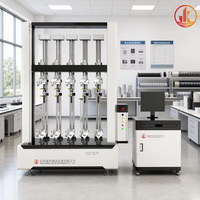 Máquina de Ensayo de Flexión de Membranas Impermeables de 5 Estaciones WDW-5G 5x5kN con Pinzas Neumáticas para Normas ASTM EN ISO