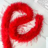 Bandes de plumes d'imitation de dinde, accessoires de manchette, bandes de dentelle en fourrure et peluche faites à la main pour le bricolage, textiles de maison et chaussures