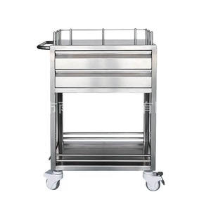 Carrito de Medicamentos Oral de Acero Inoxidable, 550x400x900mm, Mueble de Hospital Resistente - Product Image 3