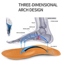 Semelles orthopédiques en cuir, latex antibactérien, charbon actif, soutien de la voûte plantaire, pour pieds plats, hommes et femmes, soin des pieds